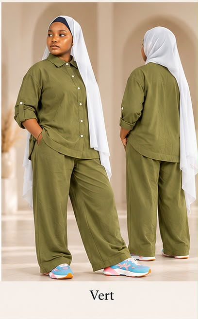 Ensemble Élan Lunøør, coloris vert