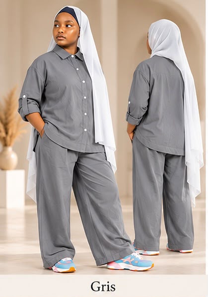 Ensemble Élan Lunøør, coloris gris